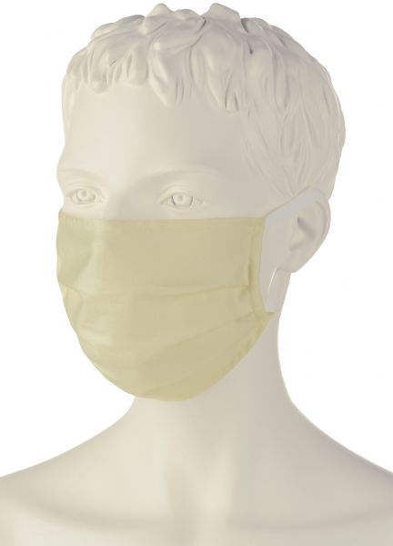 Wiederverwendbare Behelfs-Mund-Nasen-Maske (5er-Pack), 100% Baumwolle (kbA) natur