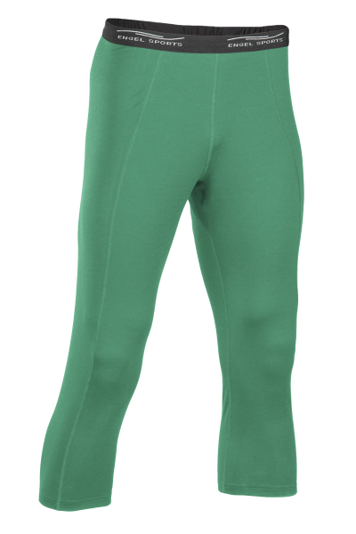 Herren Leggings 3/4 lang, Schlüsseltasche hinten smaragd